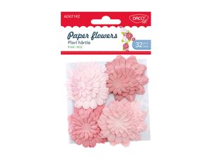Accesorii craft - AD071RZ Flori hârtie roz DACO