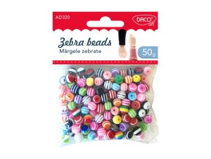 Accesorii craft - AD320 Mărgele zebrate DACO
