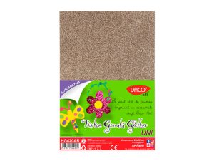 Hârtie gumată glitter autoadezivă 10 coli Arămiu DACO