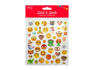 Abțibild - AB071 Smileys Lipește și zâmbește DACO