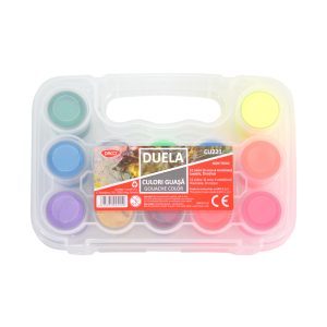 Culori guașă 20 ml 6 neon + 6 metalice Duela DACO
