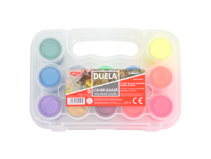 Culori guașă 20 ml 6 neon + 6 metalice Duela DACO