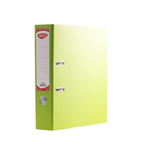 Biblioraft plastifiat 75 mm Verde deschis DACO