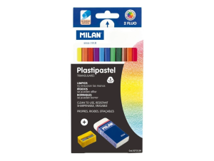 Creion color 12 cerat + radieră + ascuțitoare MILAN