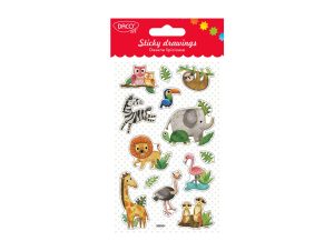 Abțibild - AB092 Junglă Desene lipicioase DACO