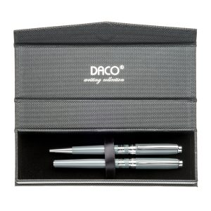 Set pix și stilou Lup dacic gri DACO