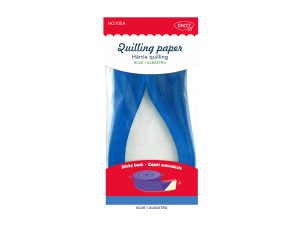 Hârtie quilling albastru 42.5x0.5 cm, 100/set DACO