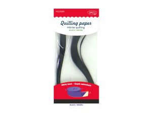 Hârtie quilling negru 42.5x0.5 cm, 100/set DACO