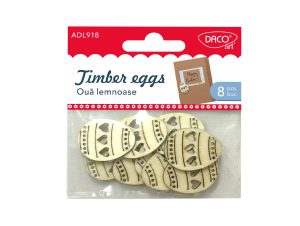 Accesorii craft - AD918 Ouă lemnoase DACO