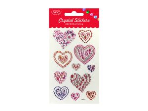 Abțibild - AB121 Inimi Bling DACO