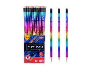 Creion negru cu radieră Curcubeu HB DACO