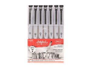 Pix liner grafic Arhitect 1-0.05 mm set 7 DACO