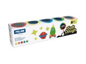 Plastilină ușoară 5x142 g Neon MILAN