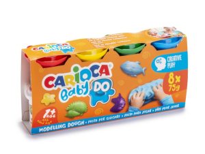 Plastilină ușoară 8x75 g Baby CARIOCA