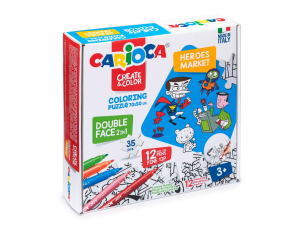 Set puzzle + 12 carioci Heroes&Market CARIOCA