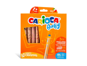 Creion color 10 culori 3 in 1 Baby CARIOCA