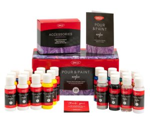 Culori acril 20 culori 60 ml Pouring DACO
