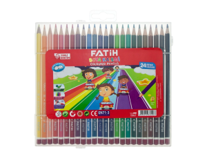 Creion color 24 culori cutie plastic FATIH