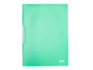 Mapă plastic cu clips A4 Verde DACO