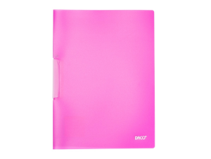 Mapă plastic cu clips A4 Fucsia DACO