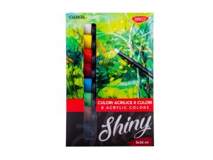 Culori acril 8 culori 36 ml Shiny DACO