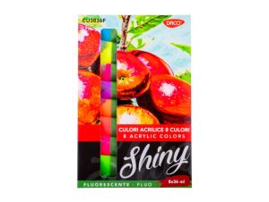 Culori acril fluorescente 8 culori 36 ml DACO