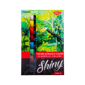 Culori acril 8 culori 36 ml Shiny DACO