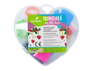 Plastilină 12x12.5 g + forme modelaj ECADA