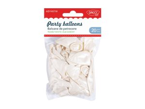 Accesorii craft - AD407W Baloane de petrecere alb DACO