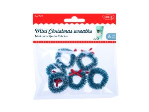 Accesorii craft - AD739 Mini coronițe de Crăciun DACO