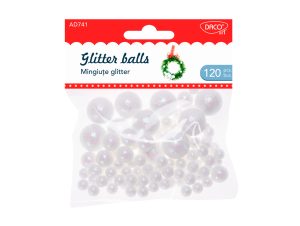 Accesorii craft - AD741 Mingiuțe glitter DACO
