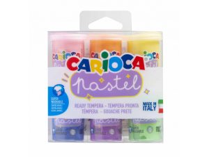 Culori tempera 6 culori 25 ml Pastel CARIOCA
