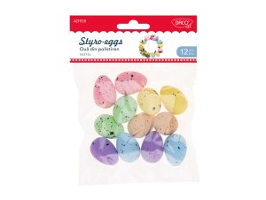 Accesorii craft - AD928 Ouă polistiren 3.5 cm set 12 DACO