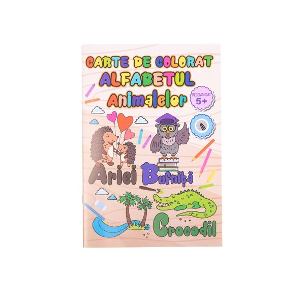 Carte de colorat B5 Alfabetul animalelor