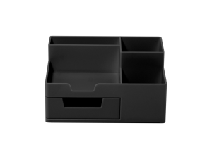 Suport birou 5 compartimente Negru ECADA