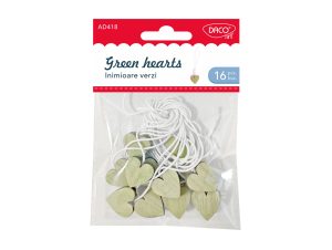 Accesorii craft - AD418 Inimioare verzi DACO