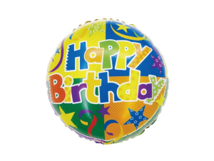 Balon folie Happy birthday 46 cm DACO