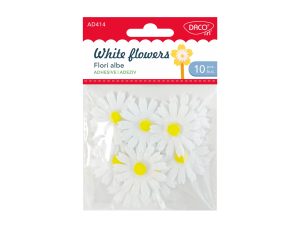 Accesorii craft - AD414 Flori albe DACO