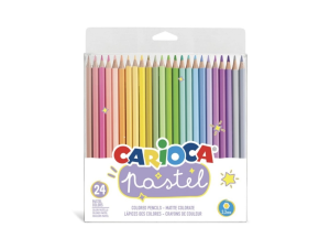 Creion color 24 culori pastel CARIOCA