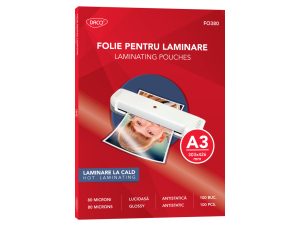 Folie laminare A3 80 microni 100/top DACO FO380
