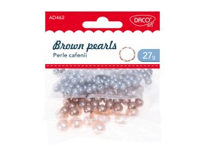 Accesorii craft - AD462 Perle cafenii 27 g DACO