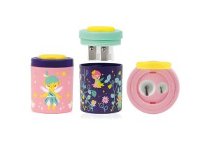 Ascuțitoare plastic dublă cu container Fairy Tale MILAN
