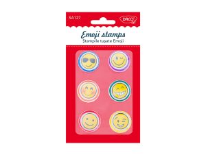 Ștampilă tușată emoji set 6 DACO SA127