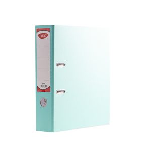 Biblioraft plastifiat 75 mm DACO Turcoaz deschis