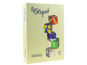 Hârtie colorată 80g/mp A4 100 Galben deschis FAVINI