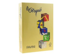 Hârtie colorată 80g/mp A4 202 Galben mediu FAVINI