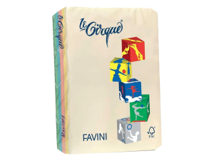 Hârtie colorată 80 g/mp A4 asortată 5 culori Pastel FAVINI