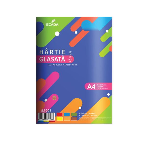 hartie glasata autocolanta ecada 62906