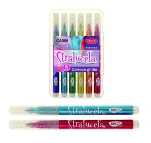 Carioca 6 culori glitter Strălucelă DACO