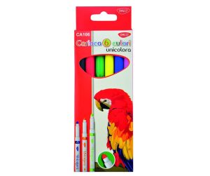 Carioca 6 culori vârf conic Unicoloră DACO